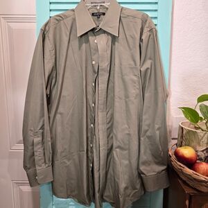 George Khaki Cotton Poplin Shirt